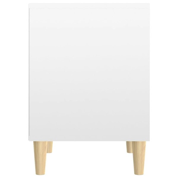 Berkfield Bedside Cabinet High Gloss White 40x35x50 cm Engineered Wood