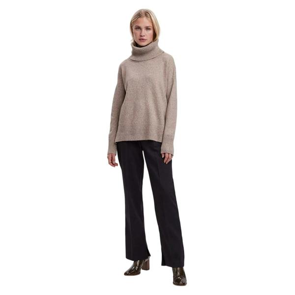 Vero Moda Womens/Ladies Doffy Cowl Neck Relaxed Fit Top - Sepia - 