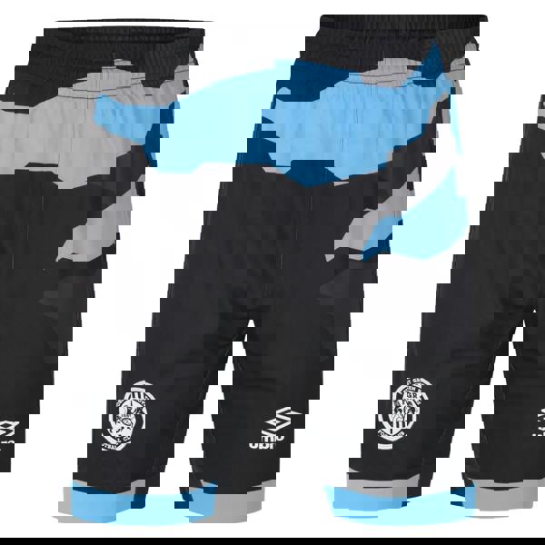 Umbro Mens 23/24 Forest Green Rovers FC Third Shorts - Black/Sky Blue/White