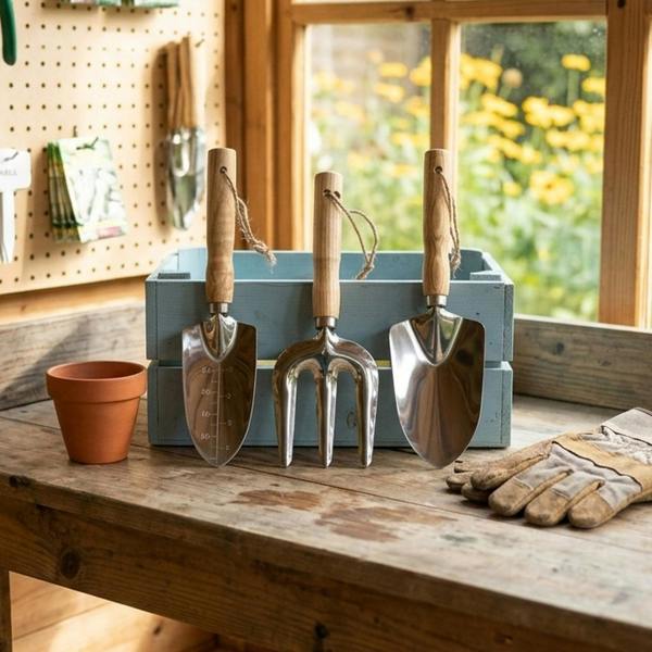 Garden Greatness Rustic Metal Garden Hand Tools Set of 3