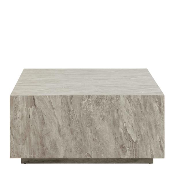 Wyld Haus Munkebo Grey Marble Square Coffee Table