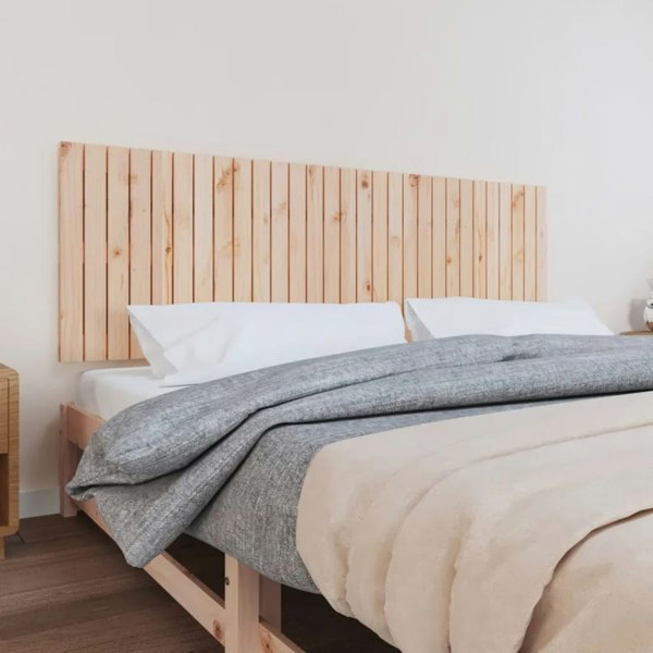 Berkfield Wall Headboard 185x3x60 cm Solid Wood Pine