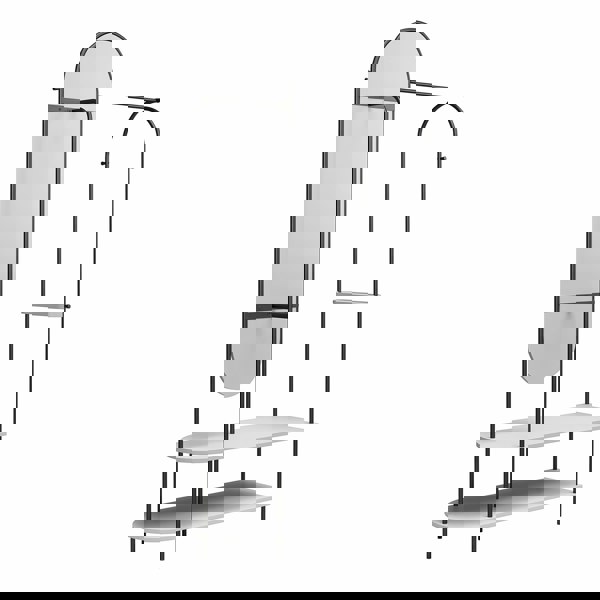 Dorel Home Anastasia Valet with Mirror Dove Grey