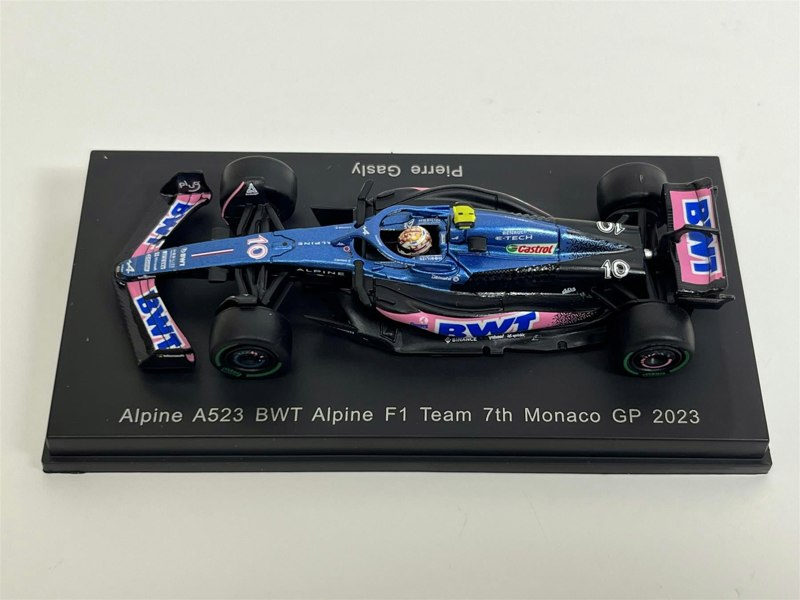 Spark Pierre Gasly Alpine A523 BWT Alpine F1 Team 7th Monaco GP 2023 1:64 Spark Y283