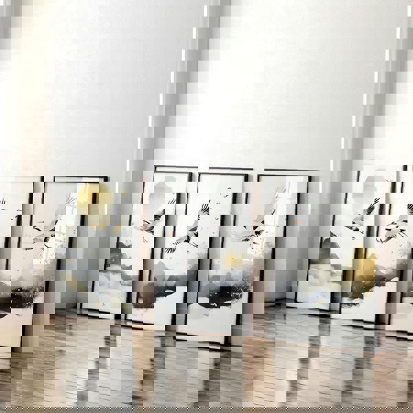 Art For Huge Wall | Set of 3 Asian Inspired Wall art Prints