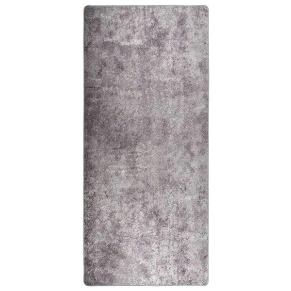 Berkfield Rug Washable 80x300 cm Grey Anti Slip