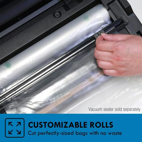 Kenmore 57 Pieces Vacuum Sealer Bag & Rolls Sous Vide Food Storage Heat-Seal Textured Bags