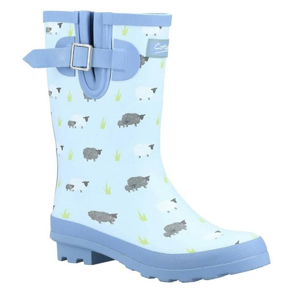 Cotswold Farmyard Mid Rubber Women's Sheep Wellington Boots