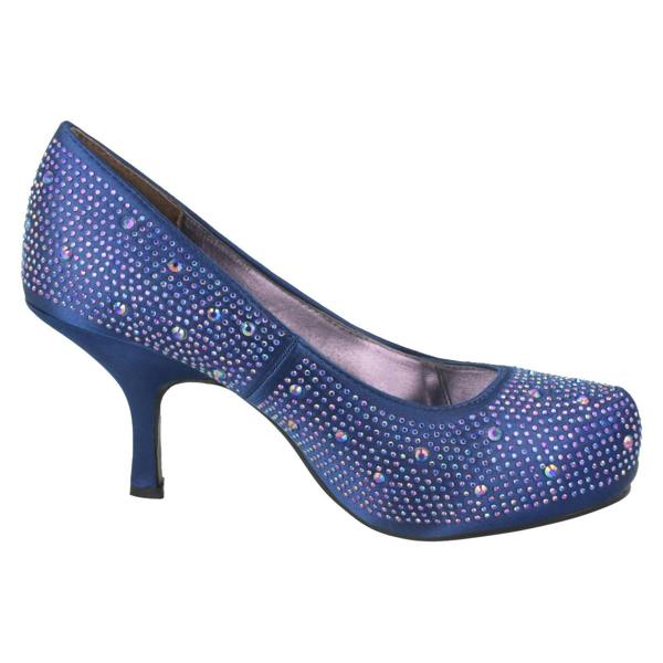 Anne Michelle Ladies Anne Michelle Satin Beaded Court Shoes