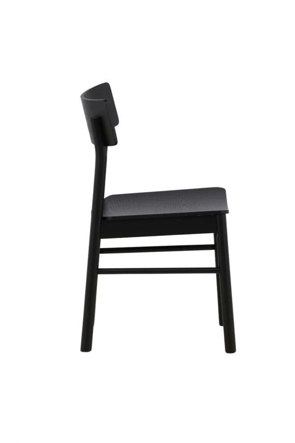 TRL Furniture Eldora Scandinavian Luxe Chair – Black (set of 2)