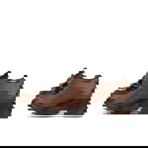 Embassy London Strapp - Brown & Cow - Women’s leather loafer with buckle