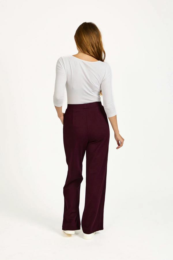 Mudflower Wide Leg Piped Seam Trousers