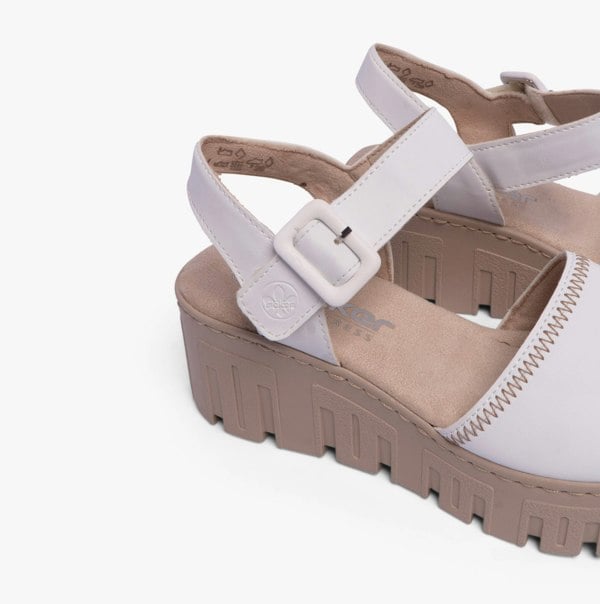 Rieker 68057-80 Womens Sandals - White