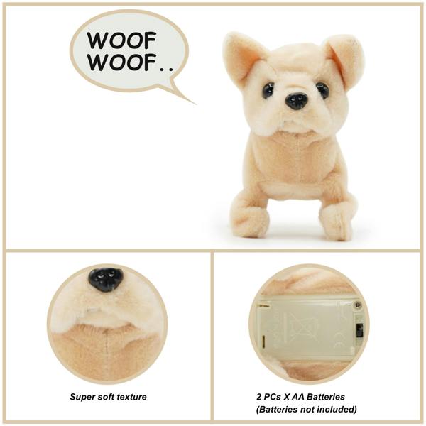 Pugs at Play Chili Interactive Walking Dog Plush Toy