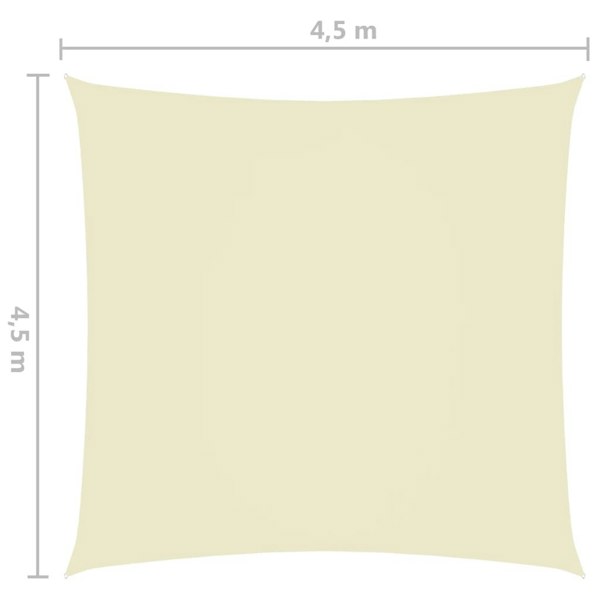 Berkfield Sunshade Sail Oxford Fabric Square 4.5x4.5 m Cream