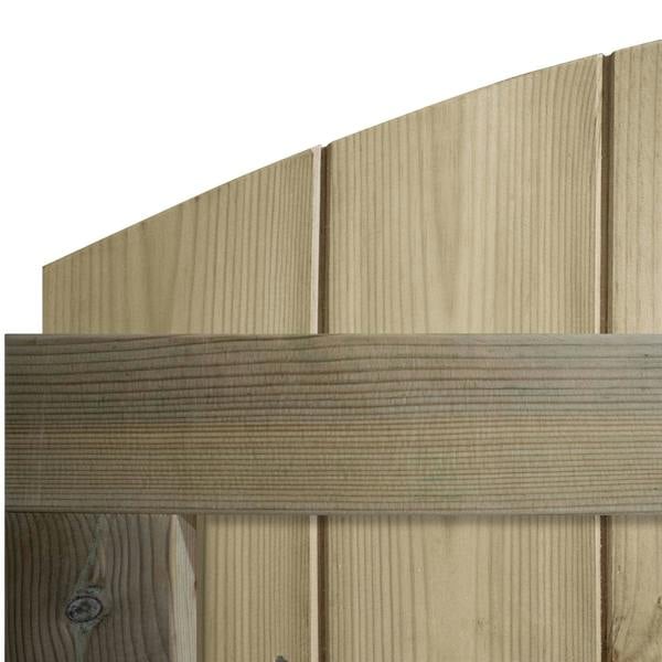 [rackhams variation] gate tongue & groove fully framed arch top [h.1800 x w.options] 10