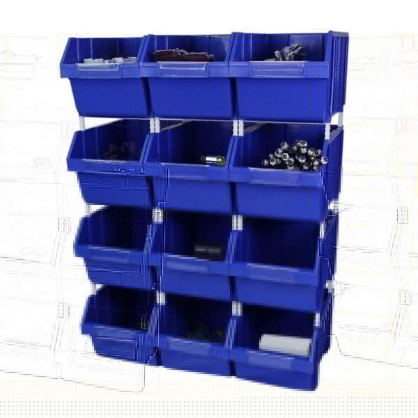 Monster Racking T-RAX Blue 90cm with 12 x Storage Quick Pick Bins