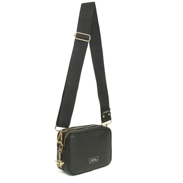 Alice Wheeler Soho Bee Double Zipped Crossbody Bag