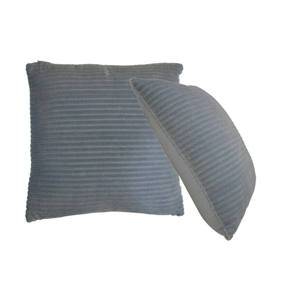 Wyld Haus Beynac Set of 2 Ribbed Grey Cushion Covers