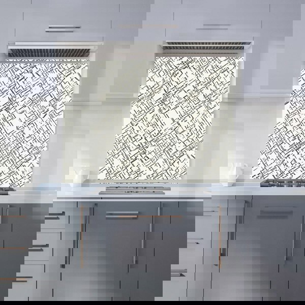 Warren Reed - Designer Monochrome Distressted Pattern Kitchen Splashback