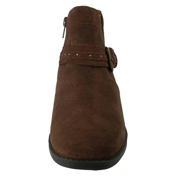 Clarks Ladies Clarks Block Heel Ankle Boots Danyelle Wish