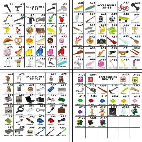 Abode Home & Gifts Framed Personalised Mini Figures