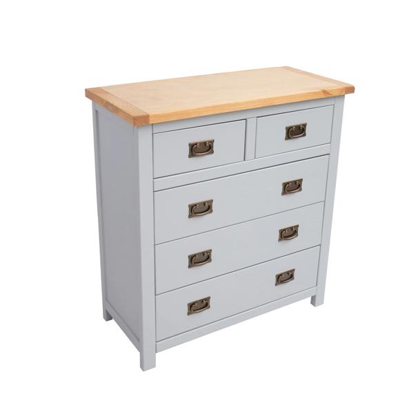 Cabinet Bits Argenta 5 Drawer Chest of Drawers Bras Drop Handle
