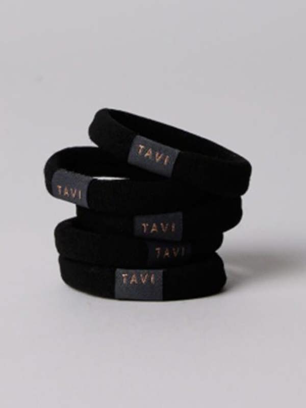 Tavi Hair Ties - One Size - Ebony