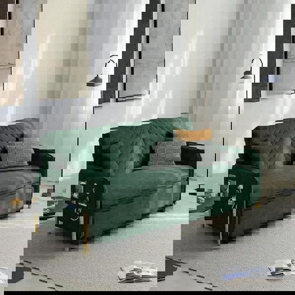 Weilai Concept Aditi Two Seater Sofa Bed, Green