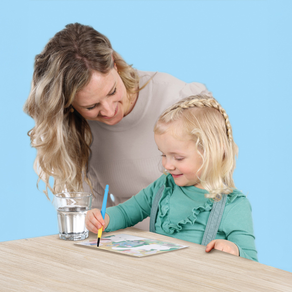 SES Creative Colouring with Water Book with Water Brush - Farm