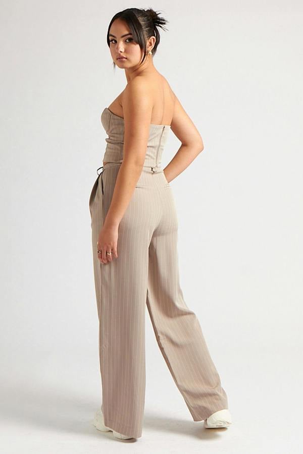 Urban Bliss Stripe Tailored Corset Top