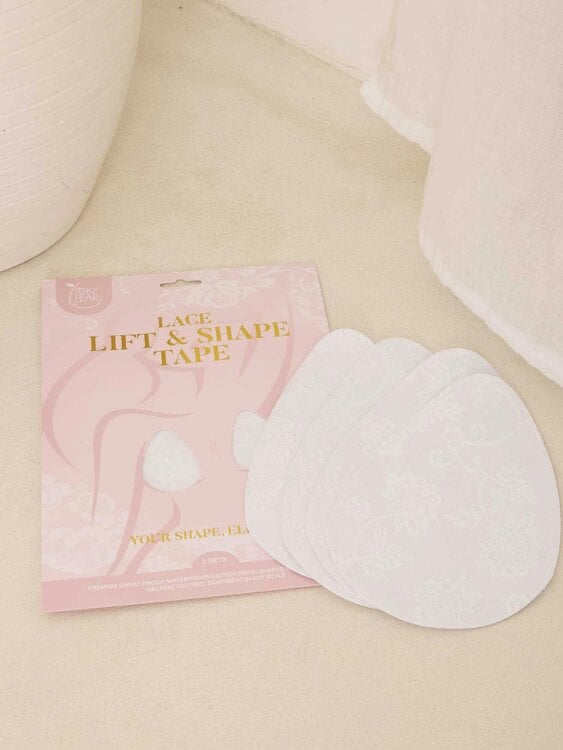 Perky Pear NEW-Original Lift & Shape Boob Tape-White Lace-A-E Cups