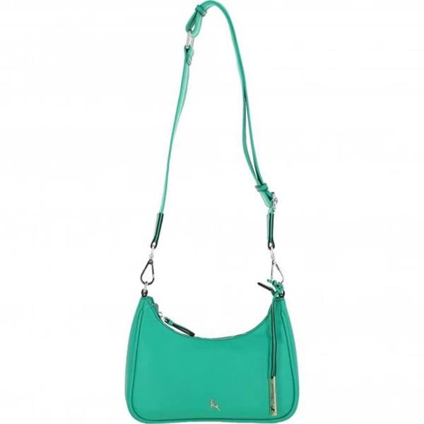 Ashwood 'Bella Toscana' Real Leather Crossbody Bag with Webbing Strap: 64296