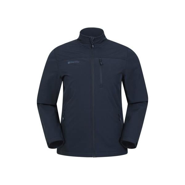 Mountain Warehouse Mens Grasmere Soft Shell Jacket - Dark Blue - 