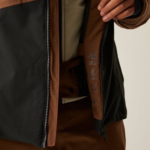 Dare 2B Mens Edge III Ski Jacket - Dark Brown/Black