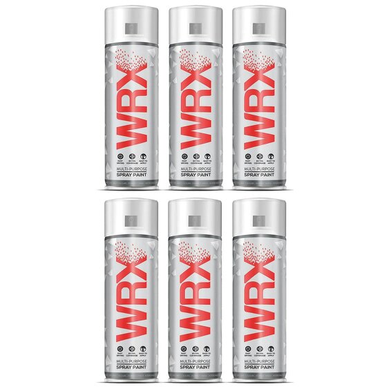WRX 6X WRX Diamond Black Spray Paints 400ml