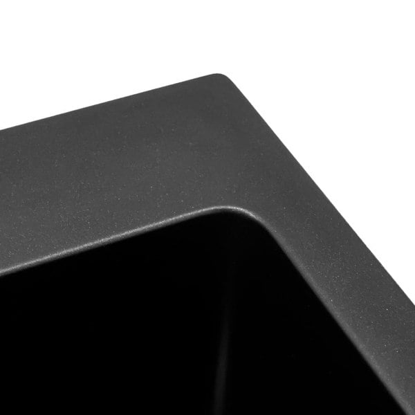 Quartz Undermount Kitchen Sink Double Bowl Black Kitchen Sinks Living and Home
