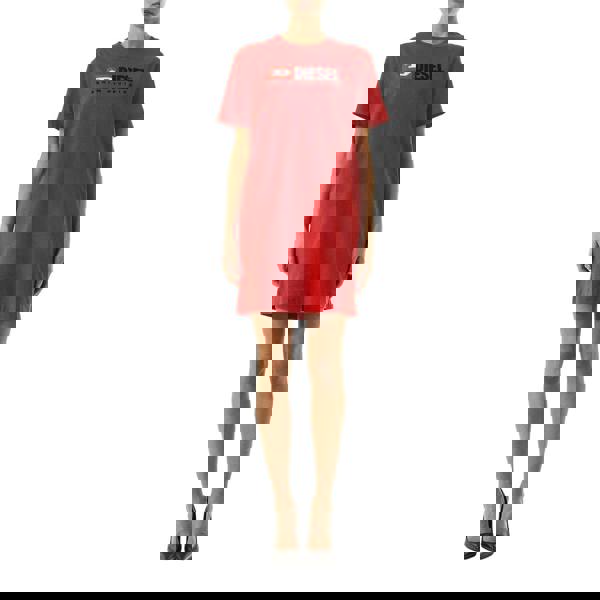 Diesel Womens/Ladies D-Egor-Div T-Shirt Dress - Red - 