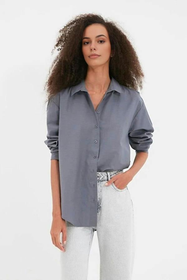 WOVCOR Loose Fit Cotton Woven Shirt