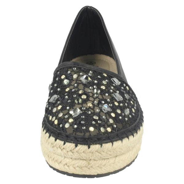 Savannah Ladies Savannah Slip On Espadrille Casual Pumps