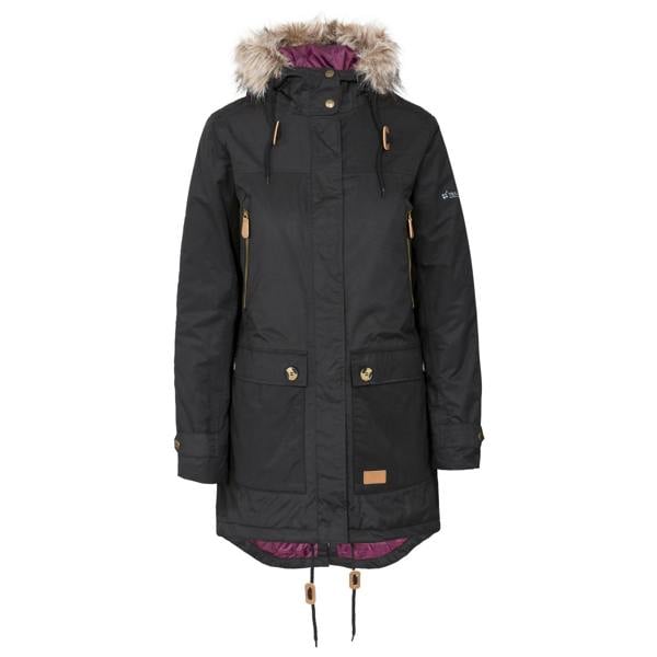 Trespass Womens/Ladies Clea Waterproof Parka - Black