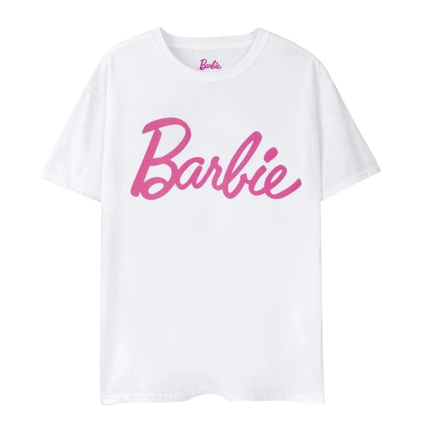 Barbie Womens Classic Logo T-Shirt - White