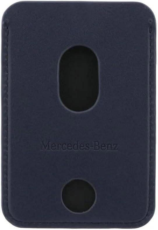 Mercedes Benz Leather Magnetic Card Holder Navy Blue - MECSMPUDCSV