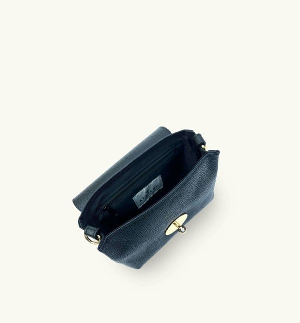 Apatchy London The Maddie Leather Bag - Navy