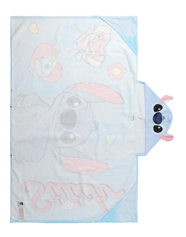 Vanilla Underground Lilo & Stitch Girls Blue Tie Dye Poncho Towel (One Size)