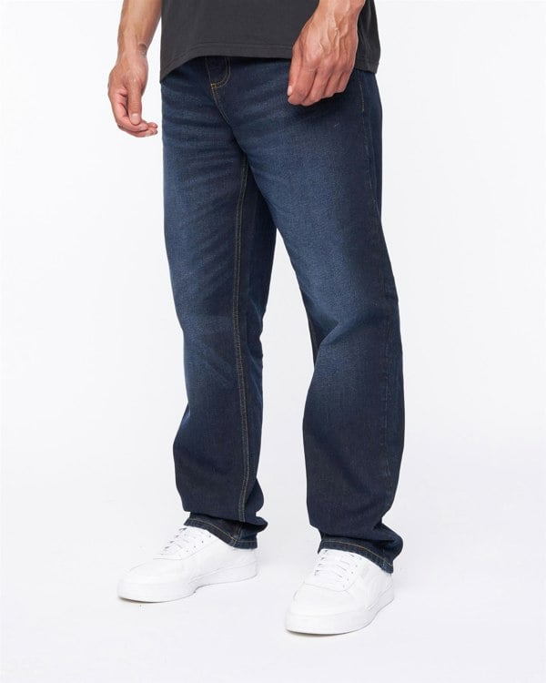 Duck and Cover Rushawn Relaxed Fit Jeans Dark Wash