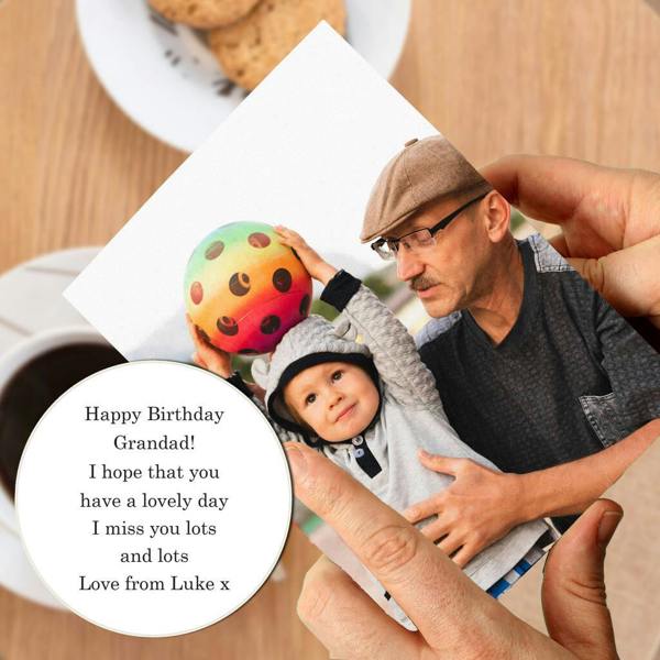 Personalised Photo Card - alternative angle