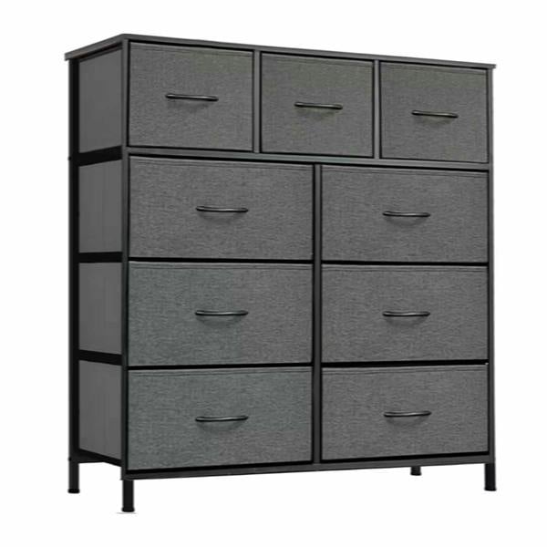 Havendro 9 Drawer Fabric Chest of Drawers Modern Bedroom Bedside Storage Dresser Organizer Unit
