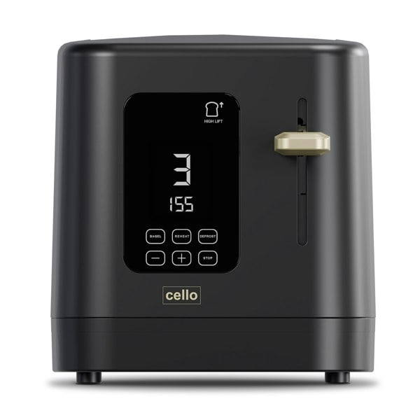 Cello Digital 2 Slice Toaster with Touch control and Timer