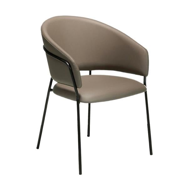 Angel Cerdá Dark Mink Leatherette Chair 4088